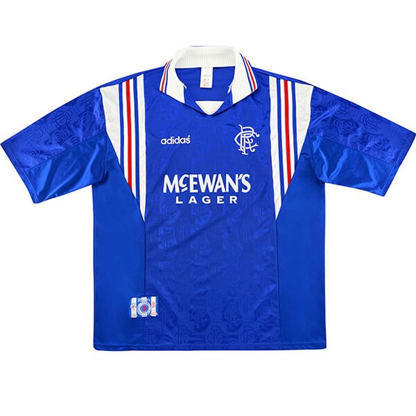Tailandia Camiseta Rangers 1ª Kit Retro 1996 1997 Azul